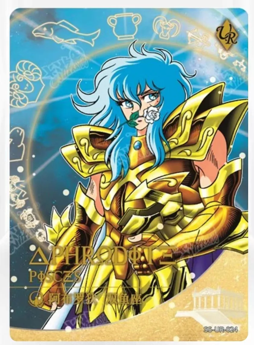 Kayou Genuine Gold Saint Seiya Card Athena SE Poseidon BP Card UR QR Full Set Collection Card Boy Christmas Birthday Gift Toy