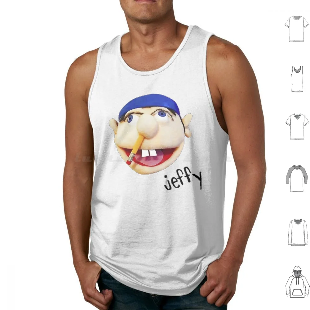 Smith Mountain Lake Apparel-Jeffy V2 Artwork For Fans Tank Tops Print Cotton Jeffy Sml Youtube Logan Super Sml