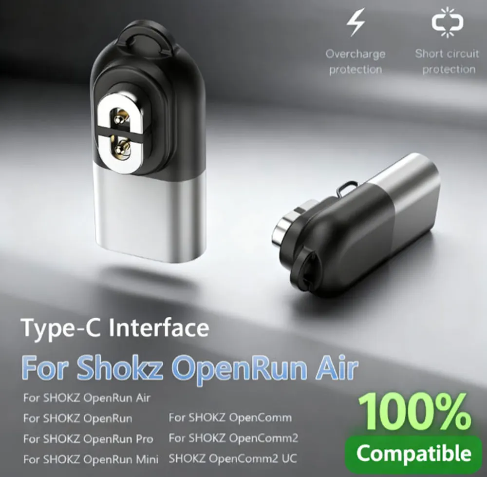 

For Shokz Charger Adapter Magnetic Converter Portable USB C Charging Cable Adapter for SHOKZ OpenRun Pro/OpenRun Air Accessories