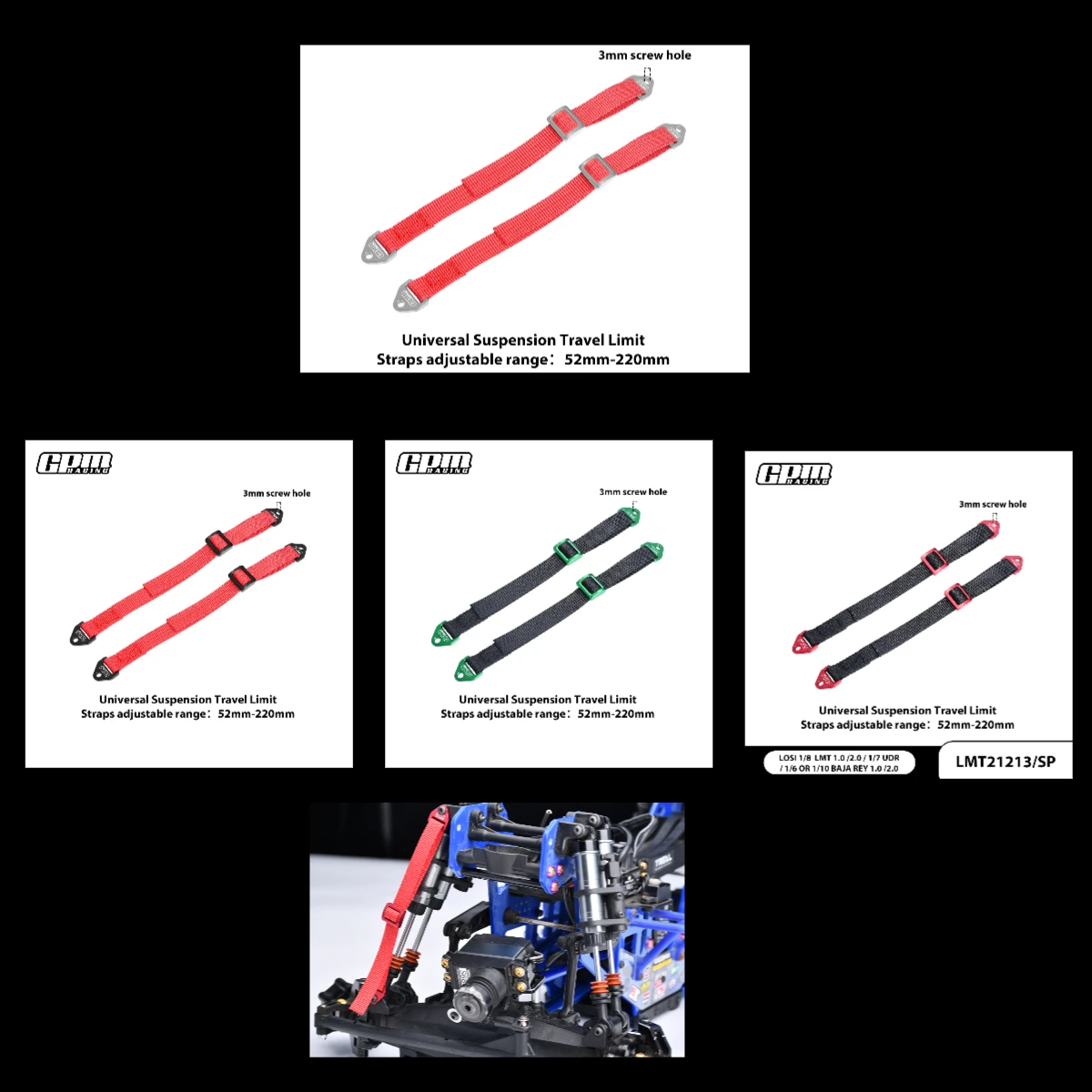 

Подвесной ремень GPM LOSI 1/8 LMT Baja Rey 1.0/2.0 UDR RBX Rock Rey
