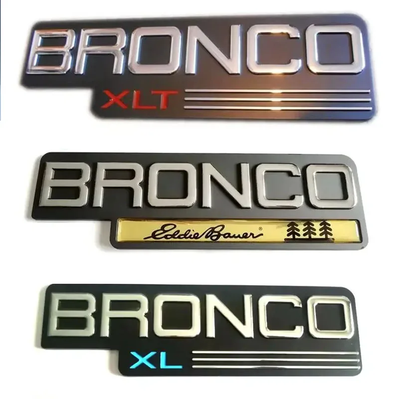 ABS Plastic BRONCO XL BRONCOXL BRONCO XLT F350 F250 POWER STROKE Car Sticker Emblem Badge Embleme Emblema