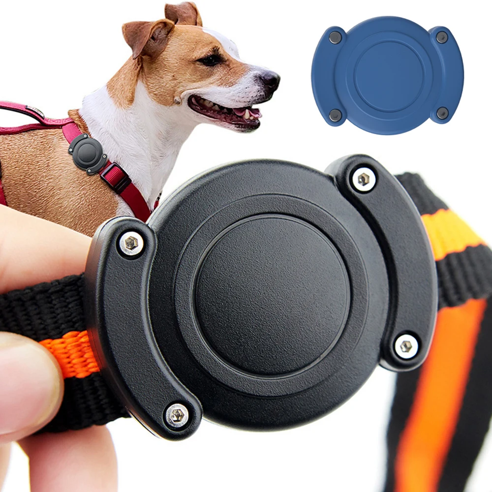 Dog Collar With Apple Air Tag Case Nylon Fashion Pet Collar Reflective Soft Anti-lost Tracking Collar Dog Supplies Suit For Dog