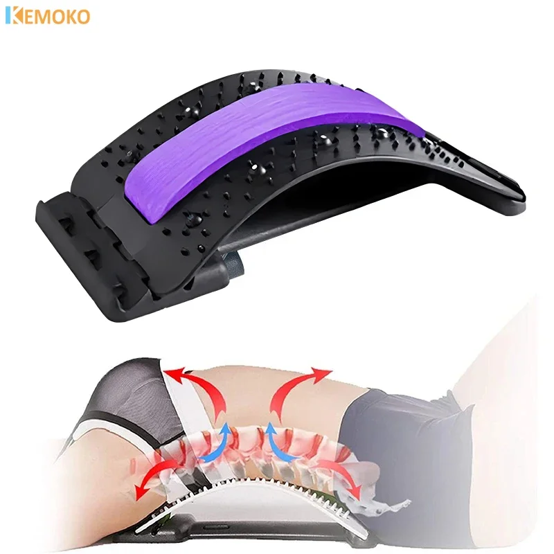 3 Level Magnetic Neck Stretcher Traction Device Massage Tools Pillow Back Stretch Fitness Lumbar Support Cervical Waist Massager