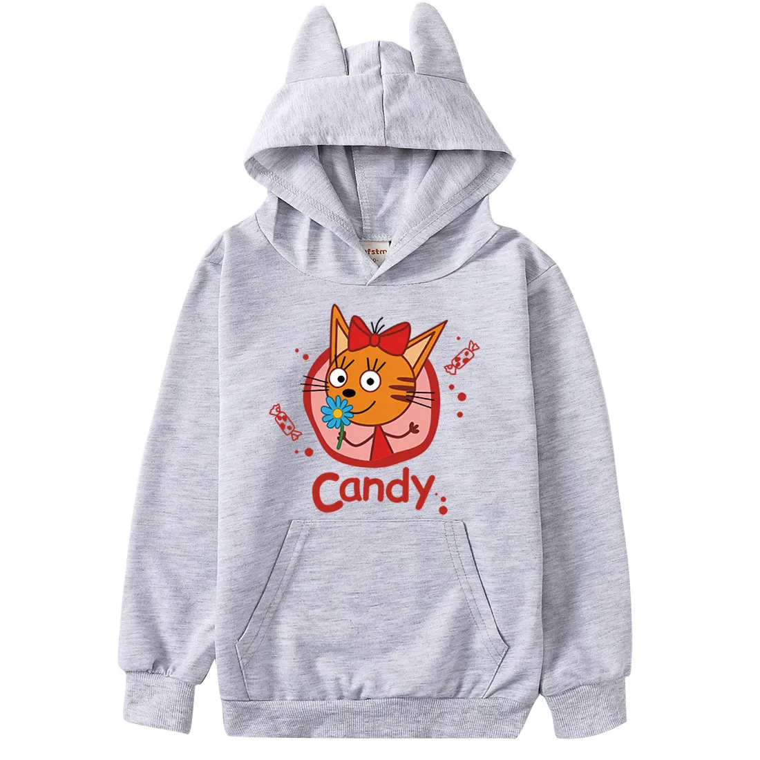 

Kawaii Kid-E-Cats Hoodie Kids Long Sleeve SweatShirts Baby Girls Cartoon Coats Children Hooded Coats Toddler Boys Cute Outerwear