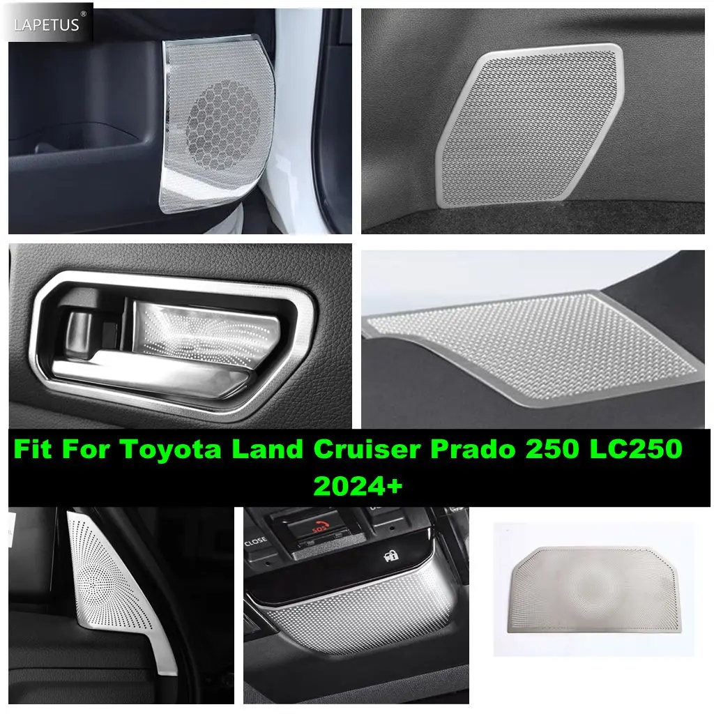 

For Toyota Land Cruiser 250 Prado LC250 2024 2025 Pillar A Tweeter / Rear Trunk Speaker / Door Speaker Cover Trim Accessories