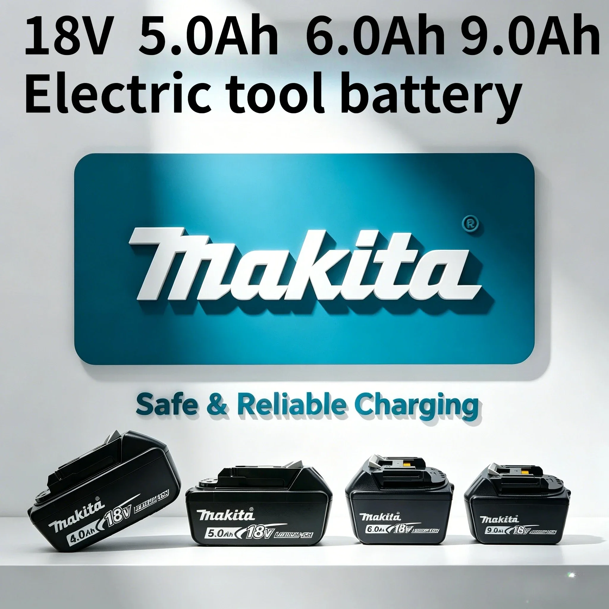 Original Makita BL1860B 18V 6.0Ah LXT Lithium Battery 4000+ Charge Cycles Long Lifespan for Professional Construction Work