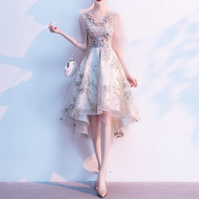 Elegante abendkleider vorne kurz hinten lang Clearance