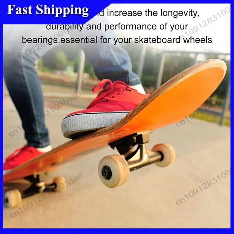 -X07A 56Pcs Skateboard Truck Hardware Kit Skateboard Spacers Longboard Axle Nuts Skateboard Accessories