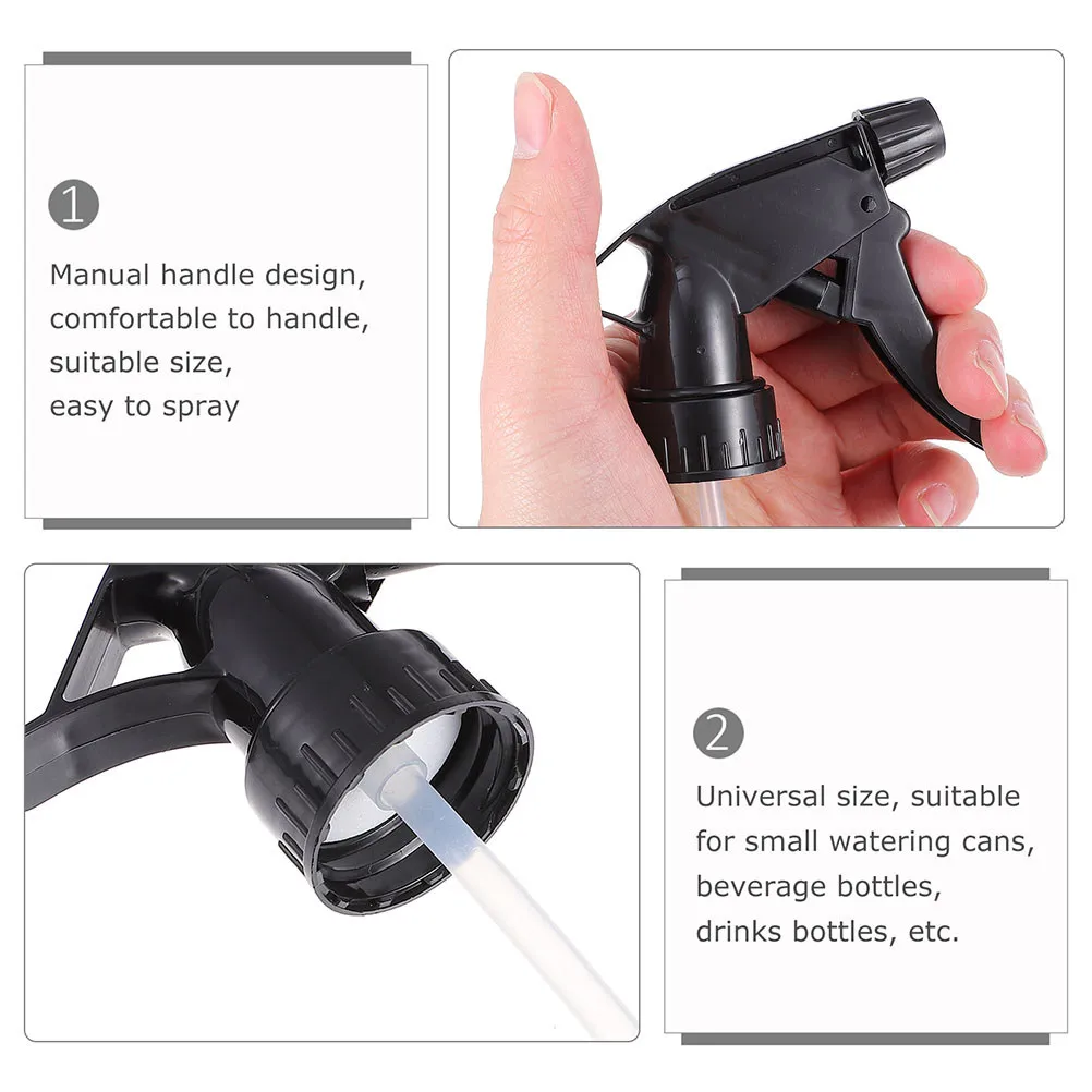 10Pcs Black Adjustable Trigger Spray Nozzles - Replacement Spray Bottle Heads for Standard 28/400 Neck Bottles,Garden & Cleaning view 4