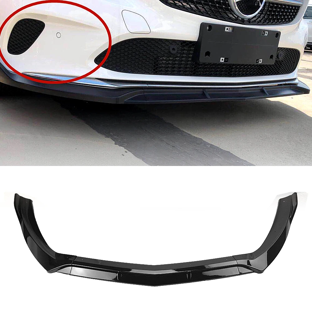 

Front Bumper Spoiler Splitter Lip Blade For Mercedes Benz CLA Class W117 2017-2019 CLA180 CLA200 CLA250 Sedan Standard Versions