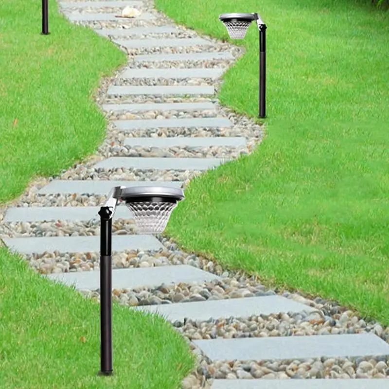 Solar Outdoor Lights All-Weather Lamp Sand Proof Path Warm Light Set Of 2 For Backyard Fence Patio Driveway Balcony Deck