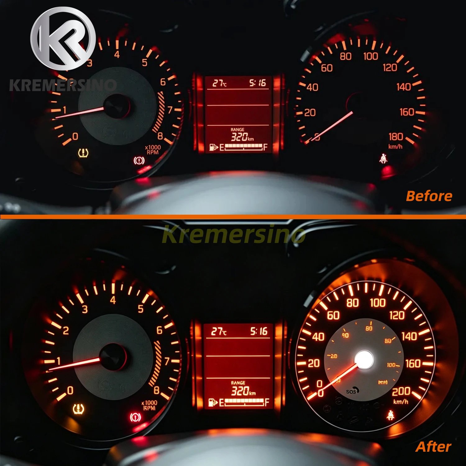 Instrument Cluster Overlay Trim Sticker for Suzuki Jimny 2026 Dashboard Panel