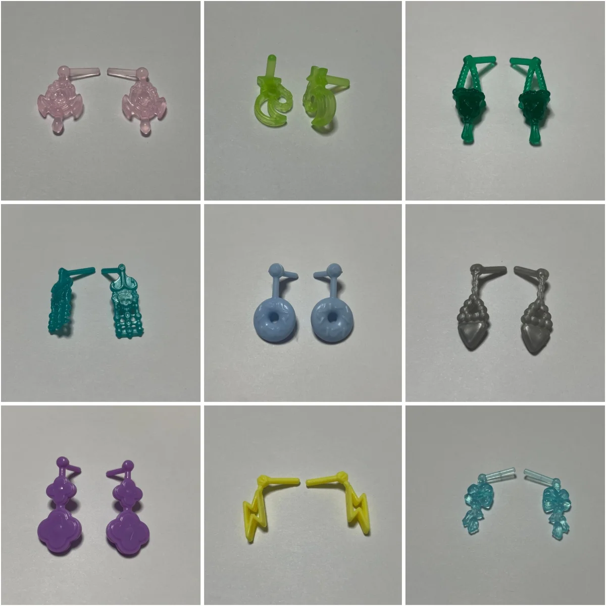 Multi-shape Earrings Doll Decorations 1/6 Stars Hearts Flowers Cookies Lantern Design Cute DIY Doll Accessories