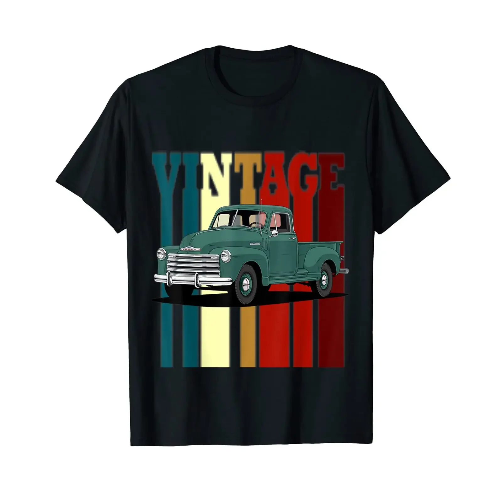 Super trendiges und lustiges klassisches Vintage Pickup Truck T Shirt vintage Washed homme Versatile Breathable Stretched