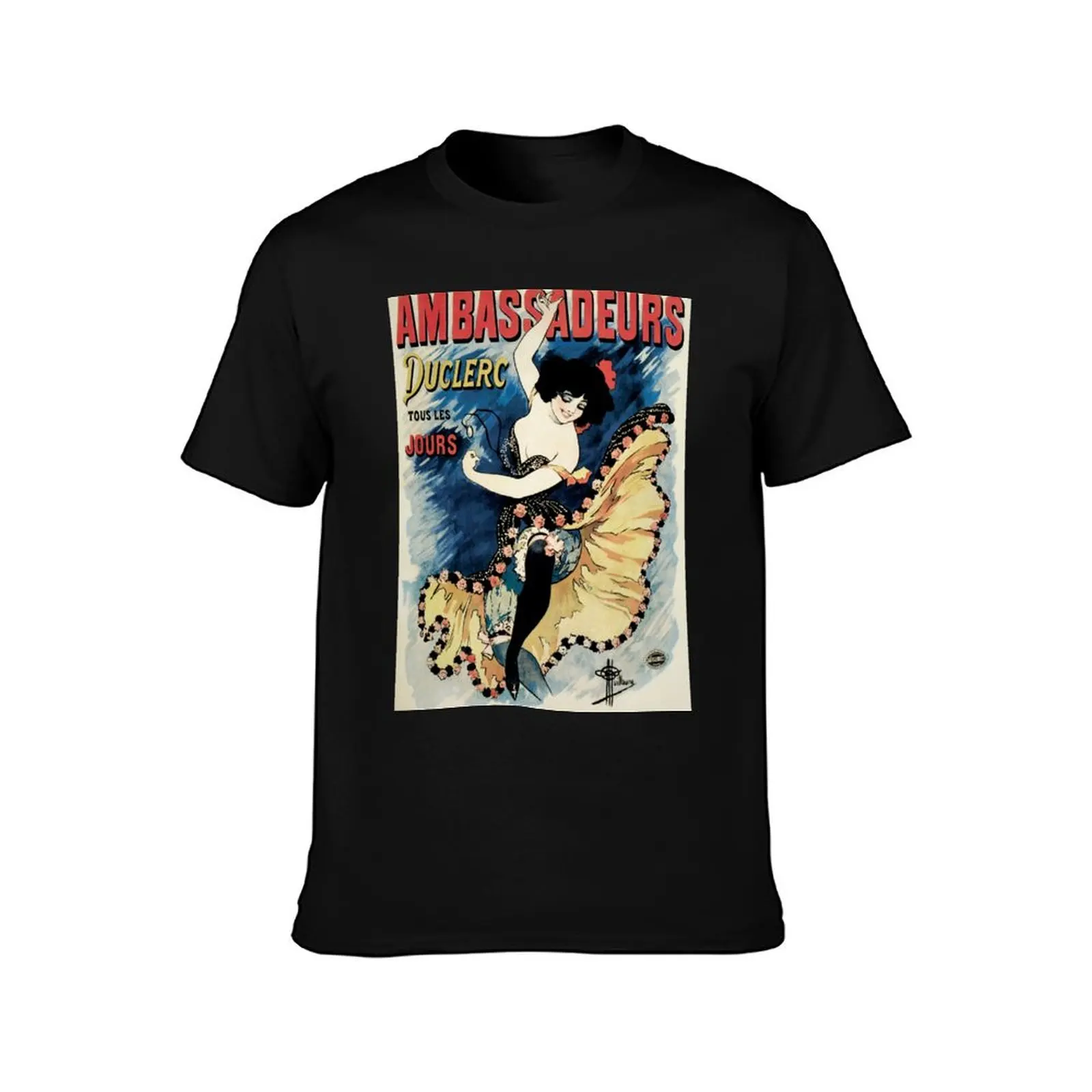 French belle epoque café chantant ambassadors advert T-Shirt Performance Workout Short Sleeve Tee T-Shirt