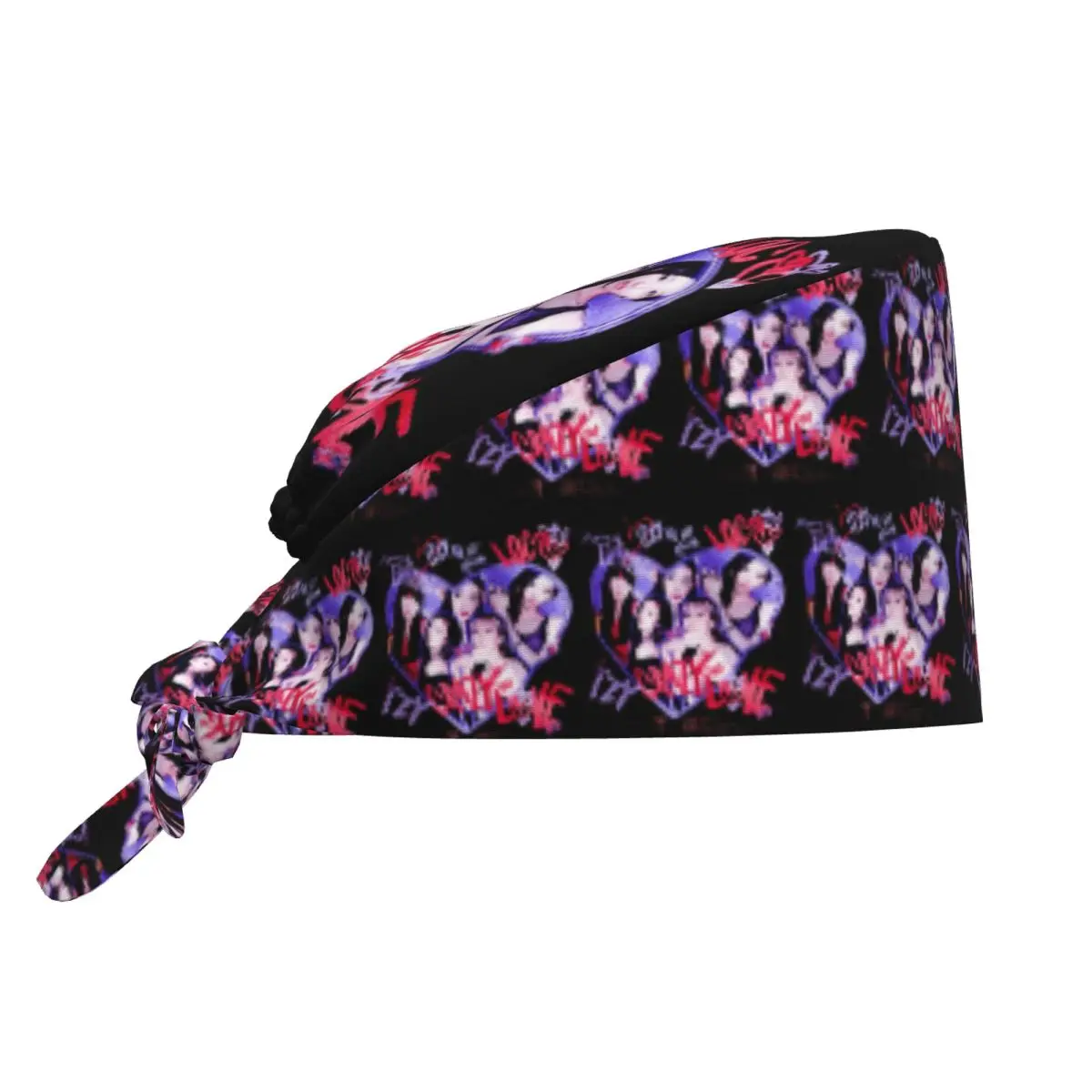 Custom Kpop Group Itzys Korean Girls Singer Medical Staff Scrubs Hat Men Women Doctor Nursing Surgical Cap Scrub Caps