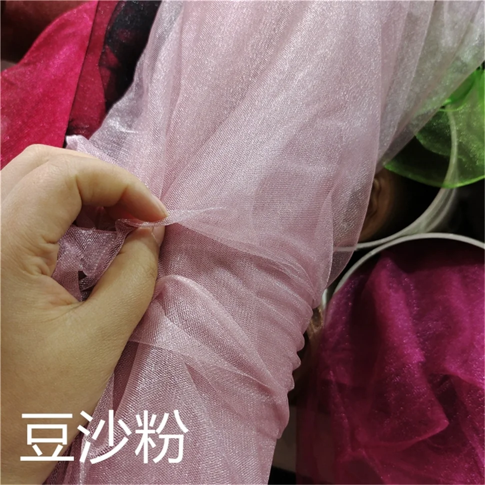 JZQ Роскошная многоцветная блестящая кружевная ткань из тюля и сетки для выпускного платья и вечернего платья, ткань на подкладке свадебного платья