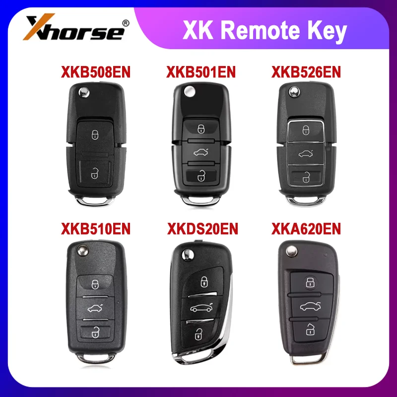 1 قطعة Xhorse XK سلك مفتاح بعيد XKB508EN XKB501EN XKB526EN XKB510EN XKDS20EN XKA620EN لأداة مفتاح صغيرة/VVDI2