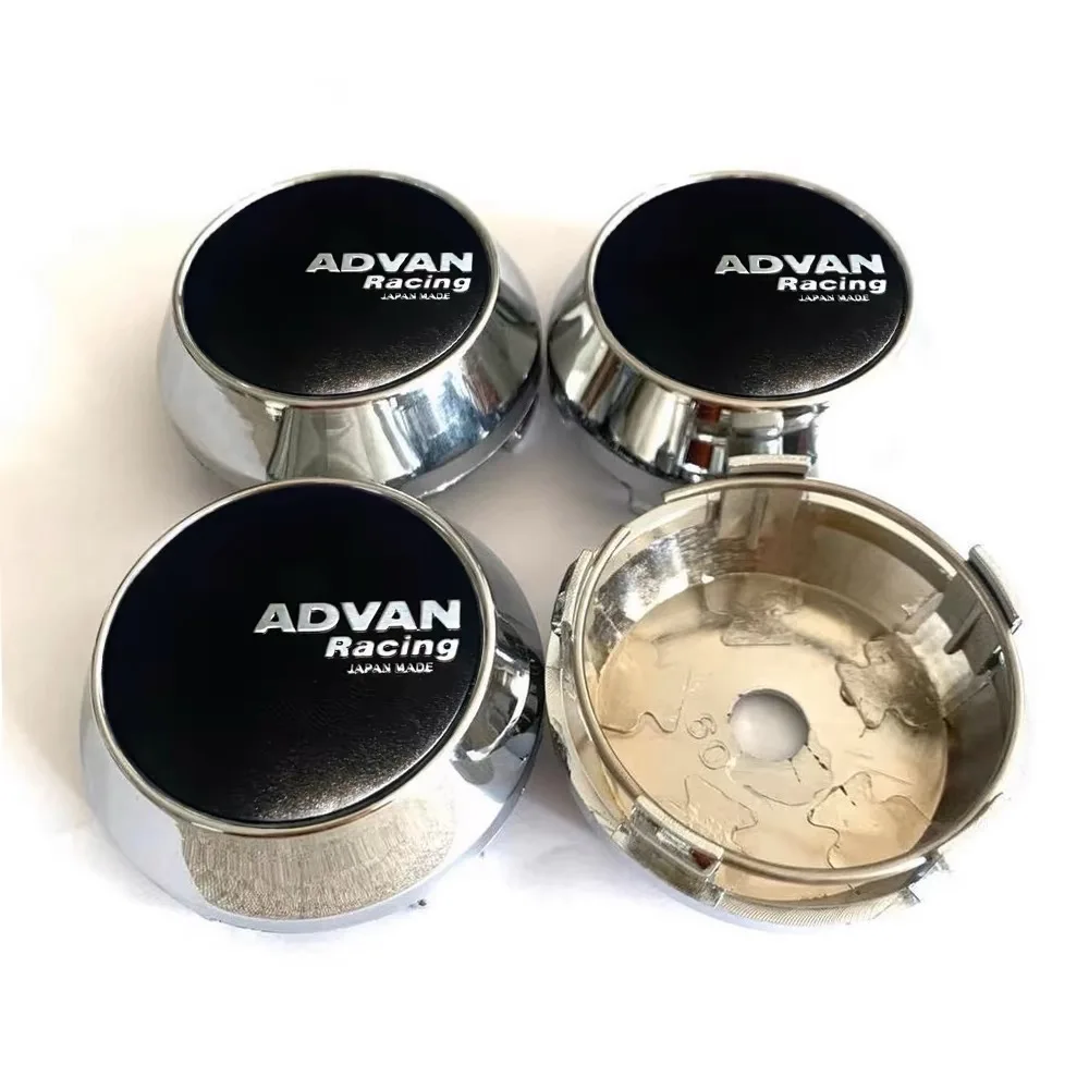 ADVAN 60/64/65/68/69 مللي متر غطاء محور عجلات السيارة تعديل الديكور محور العجلة غطاء مركزي فتحة للبطاقات عالية الحجم غطاء غبار 4 قطعة #2