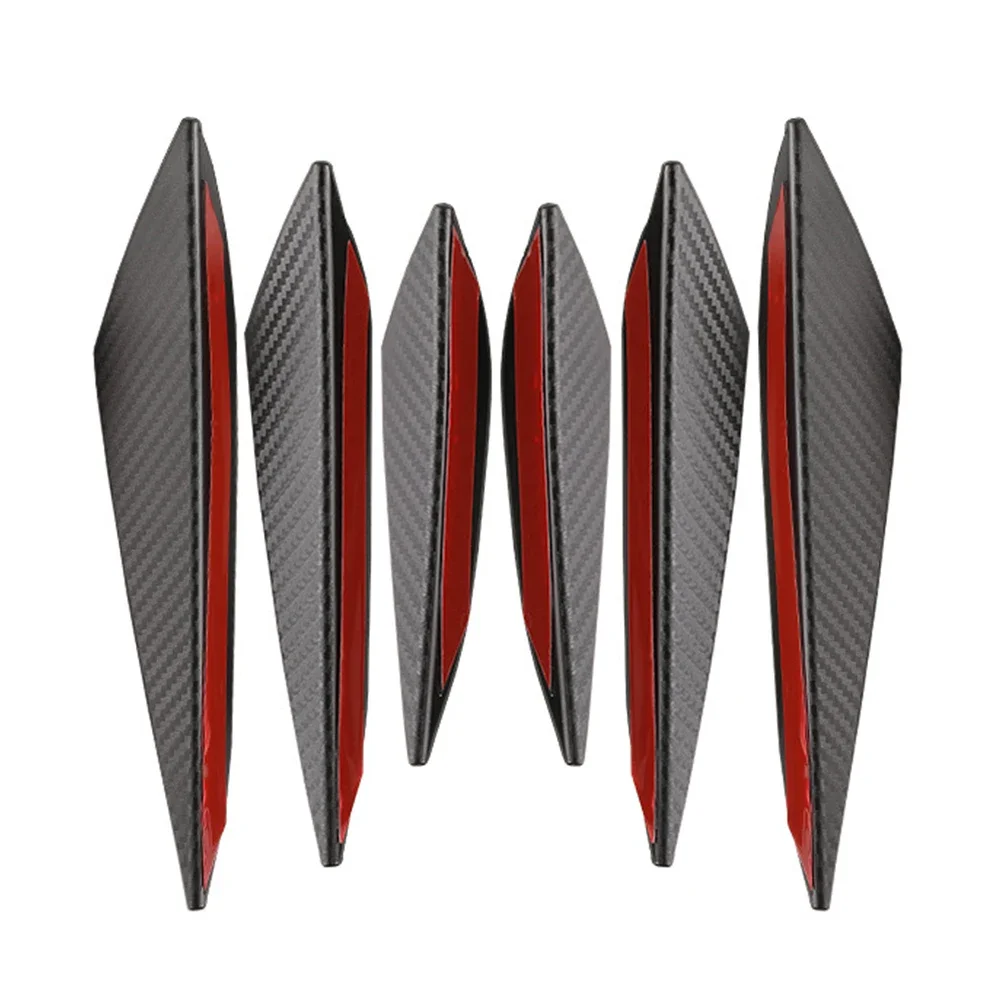4/6Pcs Universal Voorbumper Lip Decoratie Diffuser Splitter Vinnen Body Spoiler Canards Valentie Chin Auto Tuning Canard decor