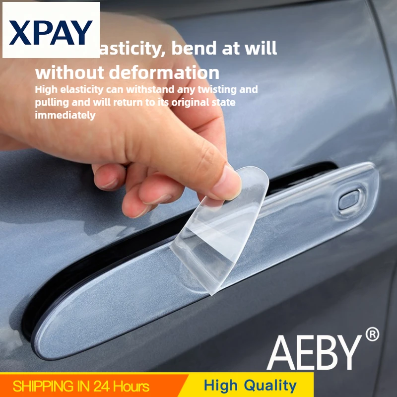 

New Car For BYD Sealion 7 2024 Car Door Handle Cover Sticker Glue Anti-Scratch Protection, Car Auto Exterior Parts Accessories