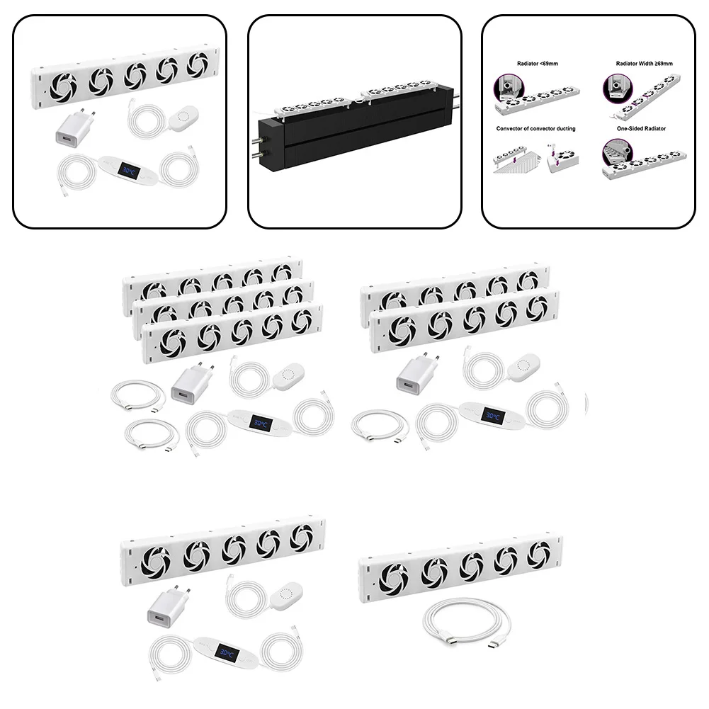 Chauffage soufflant automatique pour cheminée, ventilateur de refroidissement, distribution de chaleur améliorée, entraînement silencieux, 50CFM, 85m H, thermostat automatique