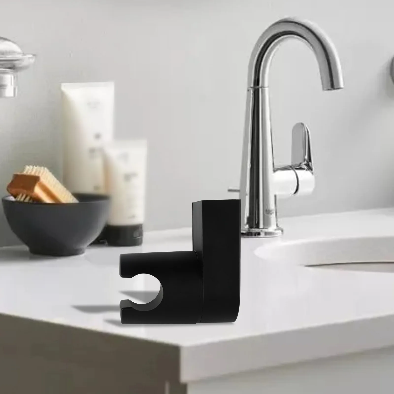 ABS Shower Bracket Adjustable Slider Erosion Resistant Finish Good Construction Modern Matte Black Shower Bracket