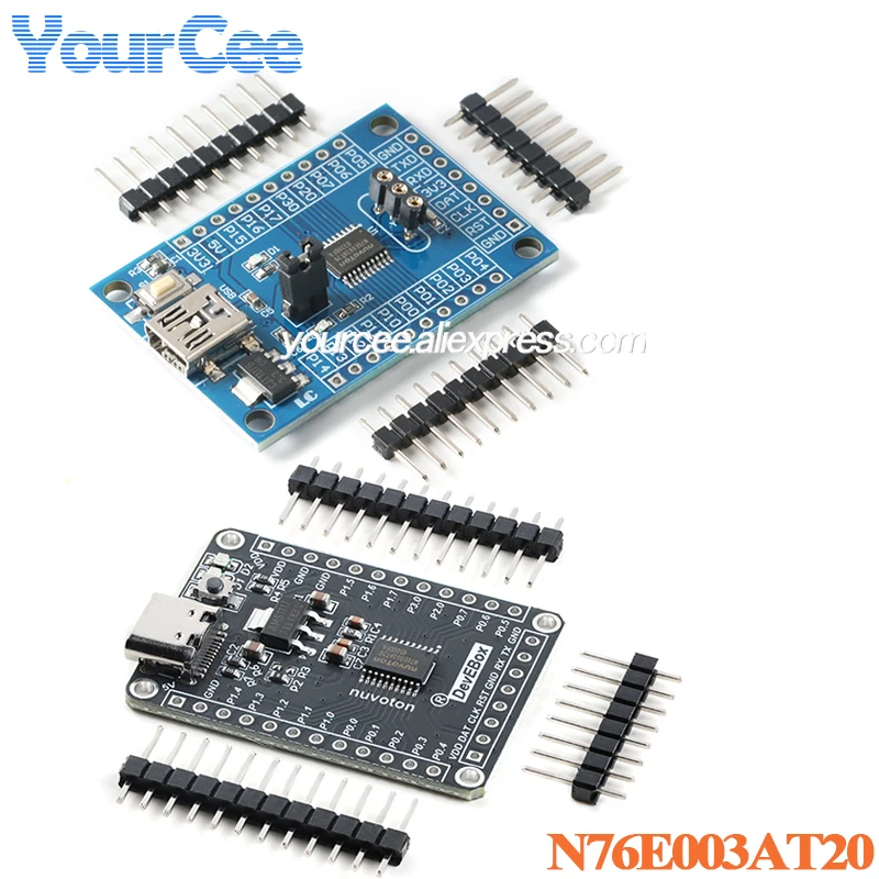5pcs/1pc N76E003AT20 Development Expansion Board N76E003 51 Microcontroller 8051 Core System Module Single Chip Microcomputer