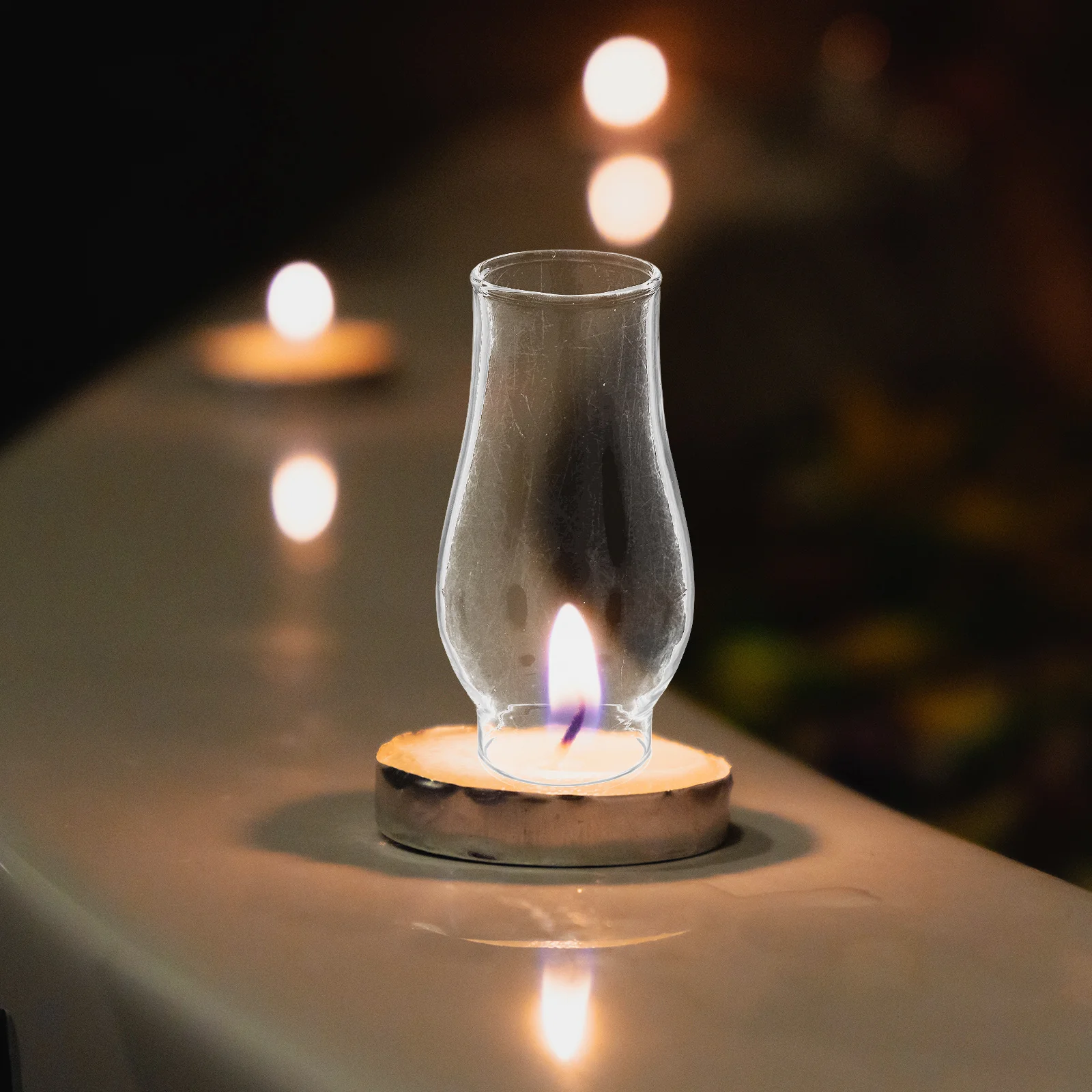 

Vintage Hurricane Lamp Glass Replacement Accessory Clear Oil Lamp Chimney Repair Emergency Lighting Indoor Outdoor Home Decor