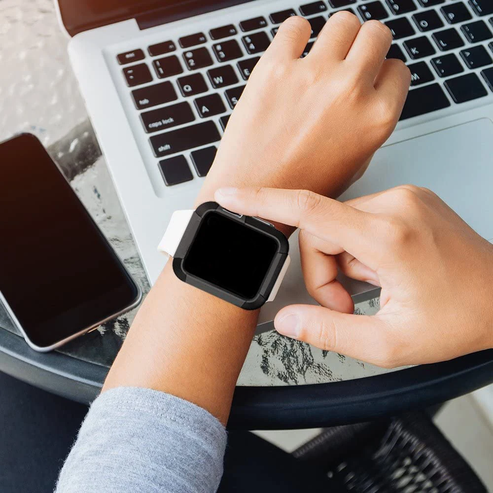 애플 워치용 견고한 케이스, TPU 충격 방지 보호대 범퍼 커버, 44mm, 40mm, 45mm, 41mm, 38mm, 42mm, 아이워치 9, 8, 7, SE6, 4, 3 액세서리