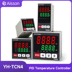 YH-TCN4 PID Dual Output SSR Relay Temperature Controller Digital Display Adjustment High Precision 100-240VAC 0-400℃ K/J/T/CU50