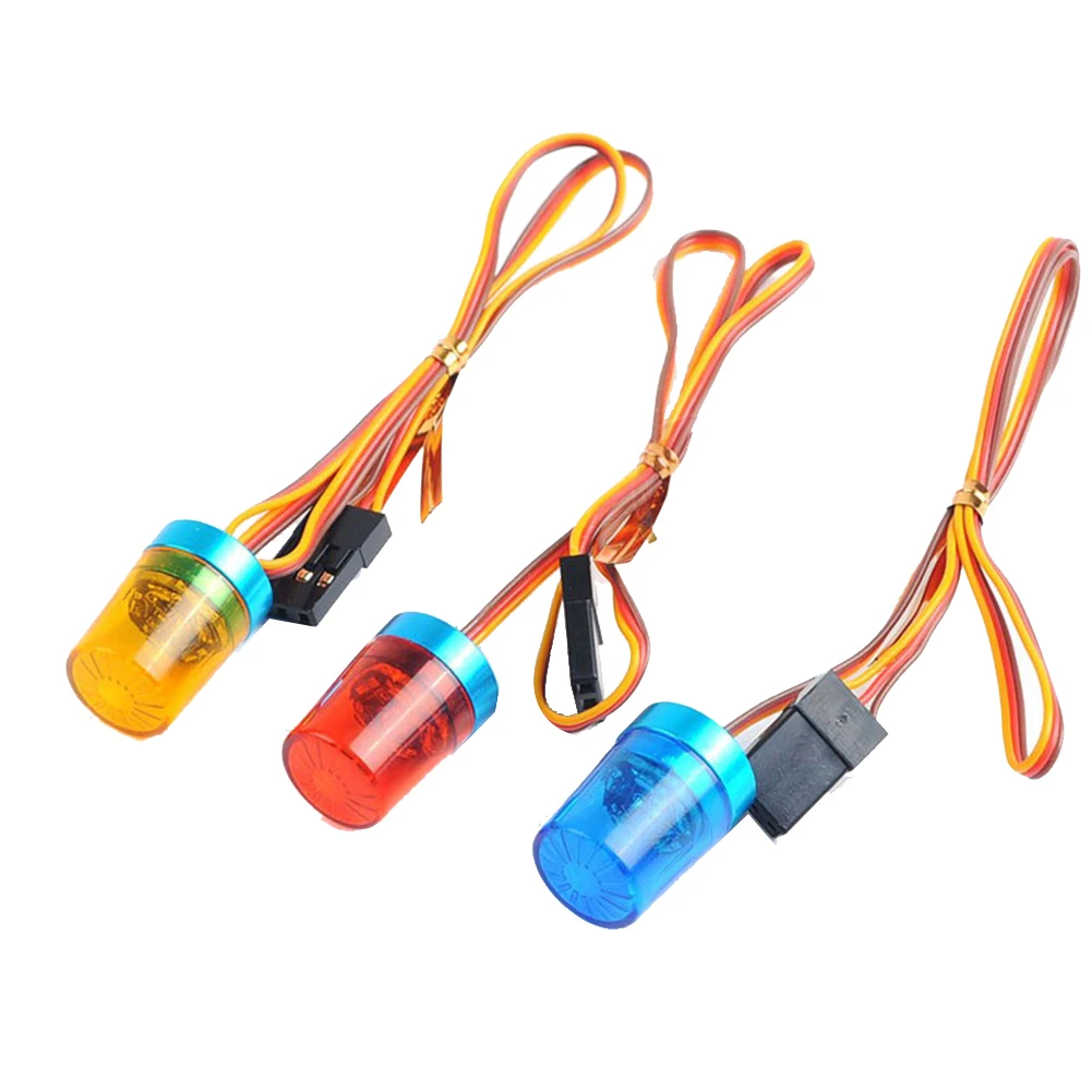 A14M Lampu Putar Lampu Peledakan Jerami untuk Mobil Model RC 1/10 1:14 Traktor Tamiya Truk Rekayasa RC Biru