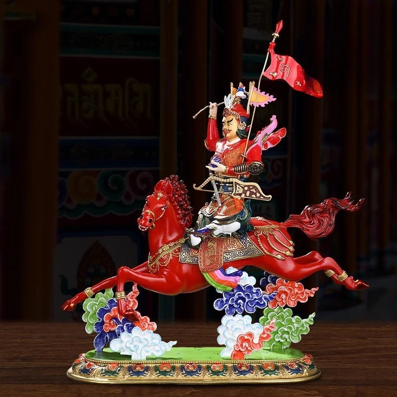 statue, copper painted home Buddhist platform, dedicated to the Protector Buddha, and passed on the Tantra ethnic ornament