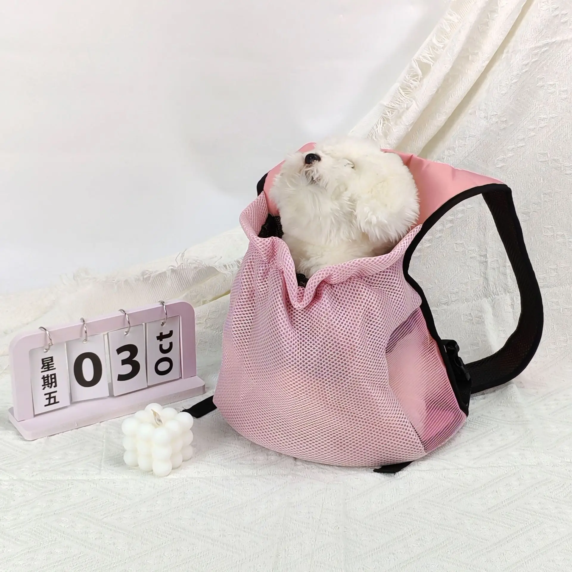 Bolsa de transporte ajustable transpirable para perros y gatos - imagen 5