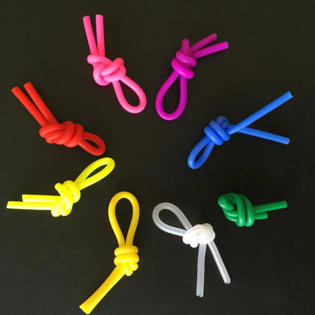 20pcs Tennis Racquet Vibration Dampener Classic Long Tennis Racket Silicone Knot (Random Color) long vibration dampener