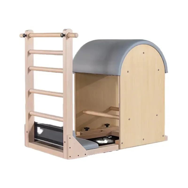 Maple Wood Ladder Bucket Home Pilates & Yoga Studio Fitness Equipment for Stretching  Oak Wood