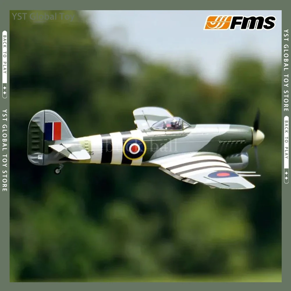 

1100mm Fms Hawke Typhoon Wwii Image True Aircraft Model Assembled Electric Remote Control Fixed Wing Model Foam Aircraft Gift