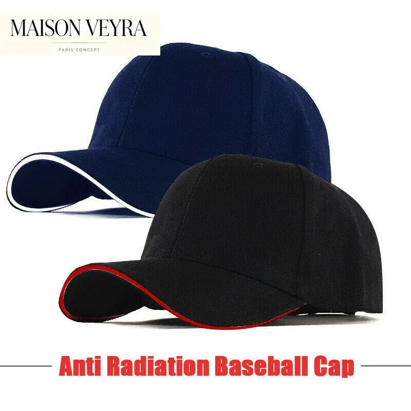 anti-radiation-cap-computer-tv-emf-shielding-hat-rf-microwave-baseball-protection-cap-silver-fiber-unisex-rfid-shielding-hats
