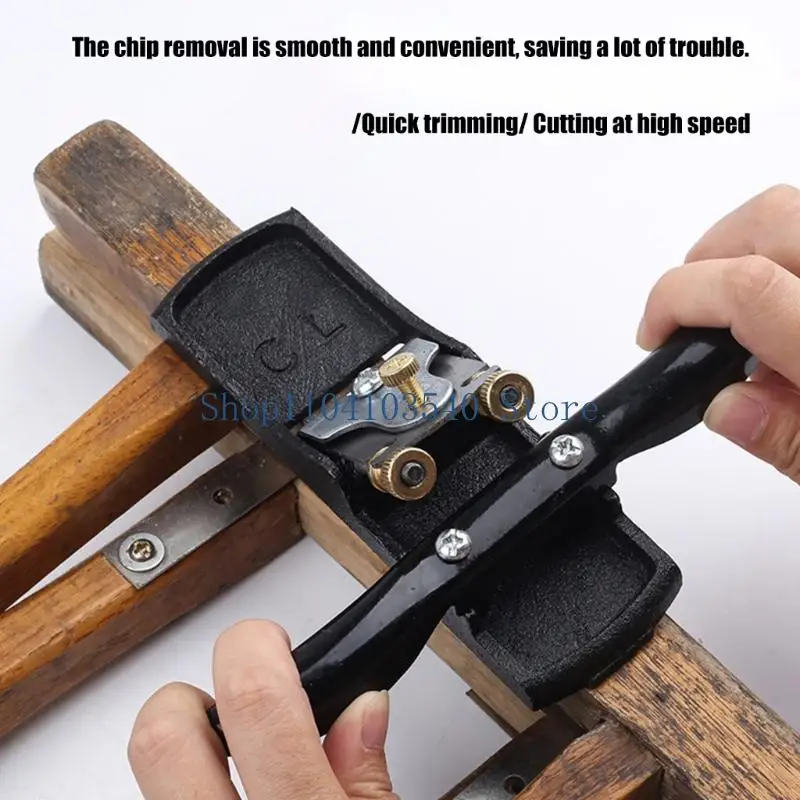02DC Metal Body Hand Plane Mini Manual Woodworking Tool for Small Board Smoothing Side Refining and Workshop Repair Tasks Daily