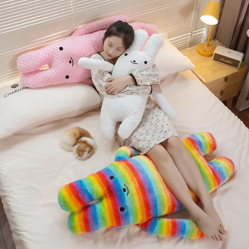 50/80/100cm Plush Toy Stuffed Cute Soft Cartoon Creative Funny Big Size Christmas Gift Sleep Huggable Doll Room Decoration