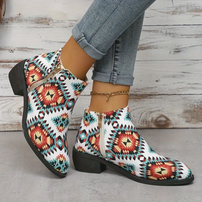

New Cotton for Warmth Women Boots for Fall 2024 Cotton for Warmth Women Boots for Large Size Pointed Toes with Thick Heels