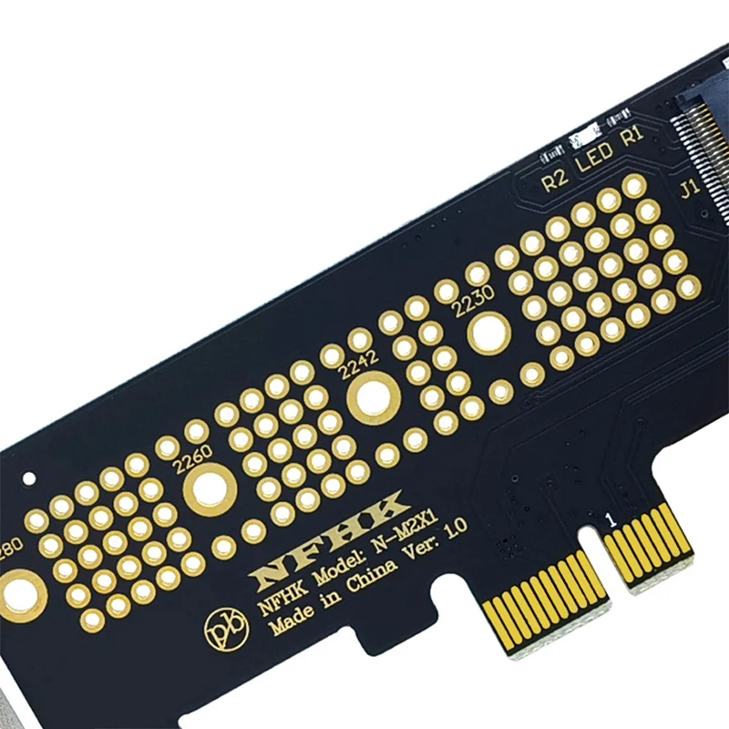 NVMe PCIe M.2 NGFF SSD TO PCIe การ์ดอะแดปเตอร์ X1 PCIe X1ไปยัง M.2การ์ดรองรับ2230 2242 2260ขนาด2280 NVMe M.2 SSD