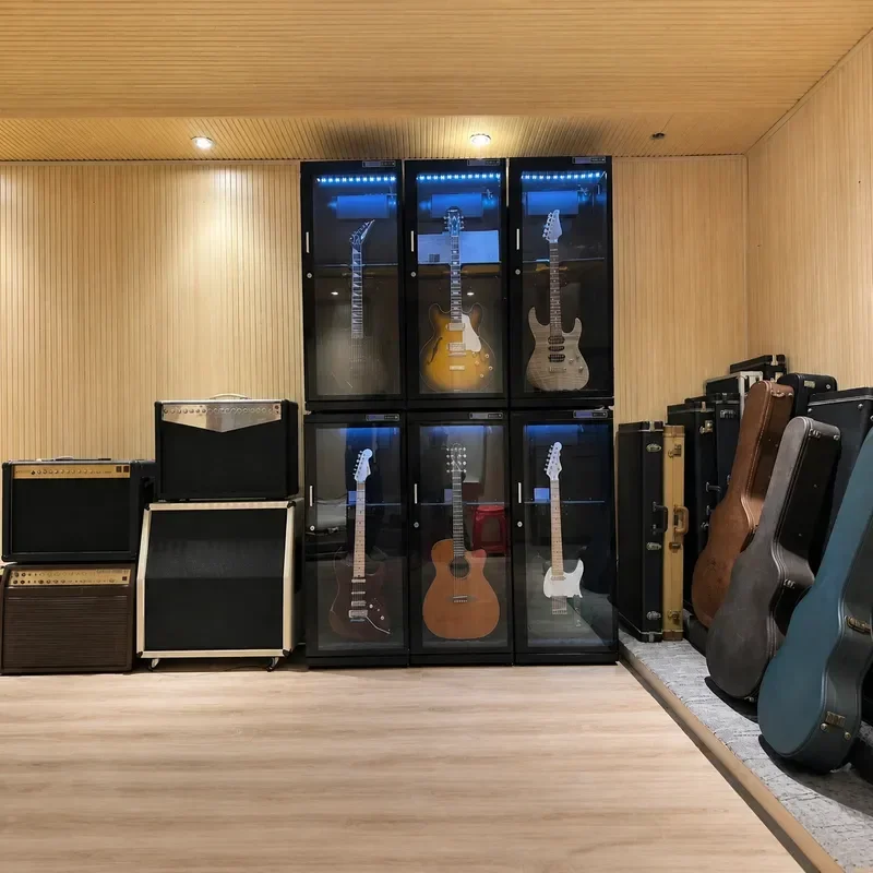 Jiali Guitar Humidity Cabinet Acoustic Guitar Moisturizing Box Bass Storage Case Electronic Moisture-proof Container for