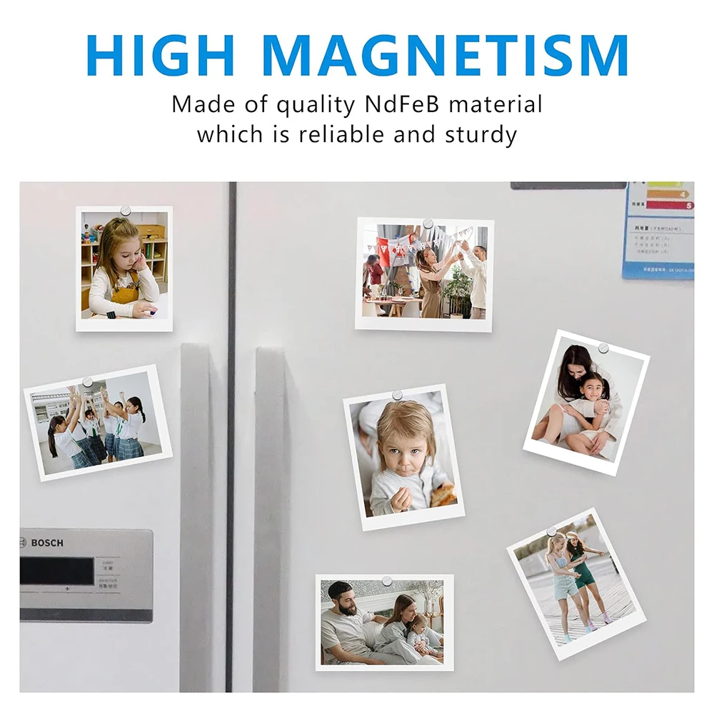 مغناطيس قوي للغاية مستدير مغناطيس النيوديميوم القوي N35 ندفيب مغناطيسي دائم imanes مغناطيس الثلاجة 8x1 10x1 12x1 15x1