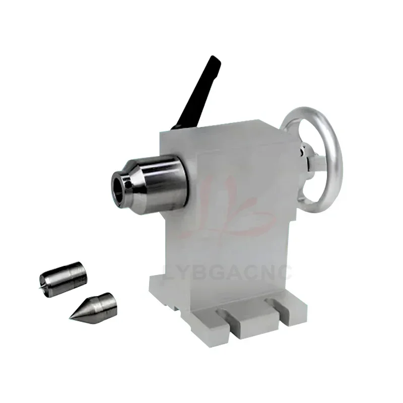 LY 105 مللي متر ارتفاع المركز باستخدام الحاسب الآلي Tailstock مقاوم للماء نوع قصير لآلة نحت النقش على المحور الدوار باستخدام الحاسب الآلي #6