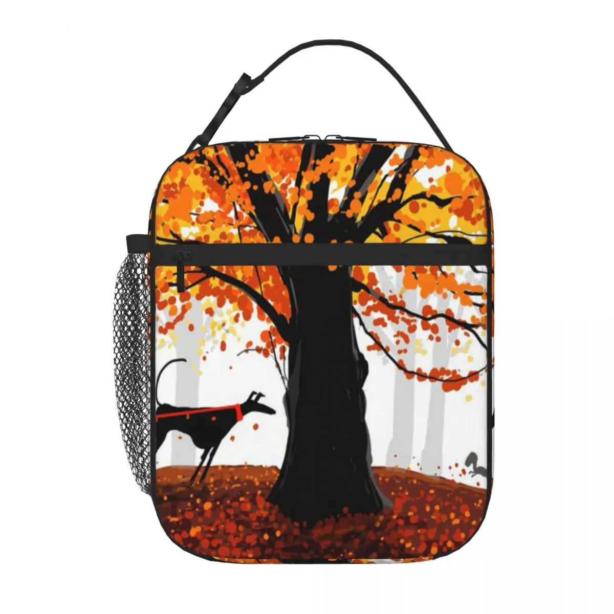 Hot Sale The Autumn Oak The Hound And The Squirrel Patchwork Bento Bag Elementary School Lunch Box Bag