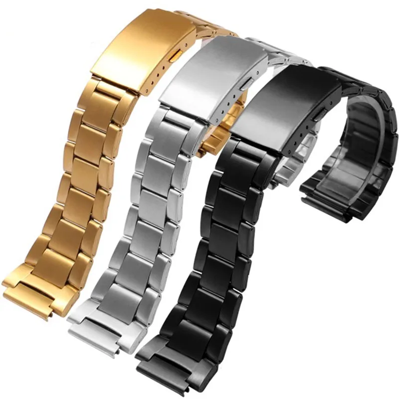 For Casio W-212HD W-218H W-218HD-1A SGW-300H/400 Series Strap Accessories 18mm Watch Band Folding Buckle Bracelet Watchband