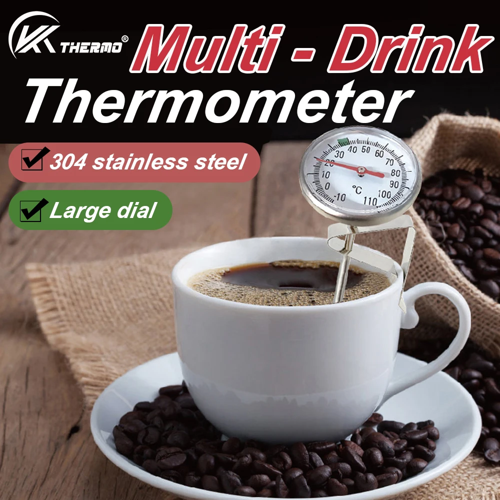 

Instant Read Stainless Steel Kitchen Food Cooking Milk Coffee Probe Thermometer