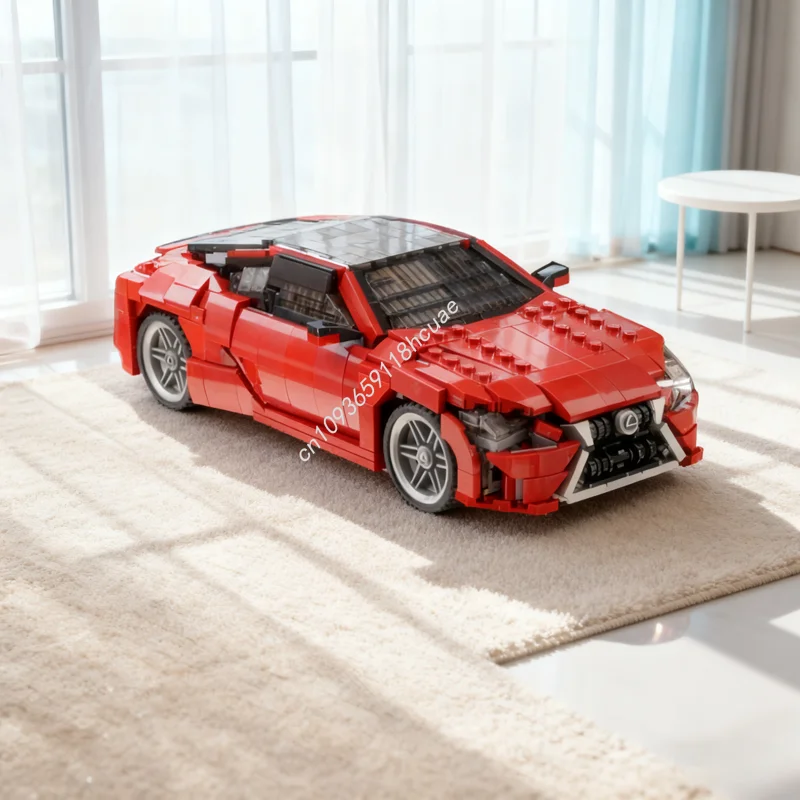

873 шт. MOC модель Lexus, взрывные строительные блоки, конструкция, сделай сам, креативные игрушки, идея, рождественский подарок, образовательный кирпич, детский день рождения