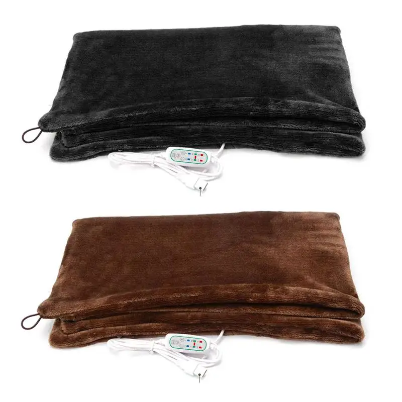 New 45x80cm USB Electric Heating Shawl Washable 3 Heat Settings With Timing Function Heated Shawl Blanket